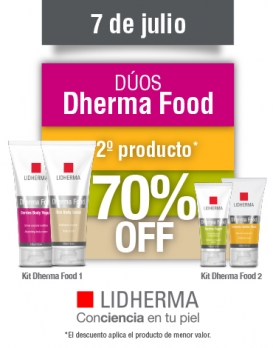 ¡Dherma Food, 2° producto 70% OFF! 